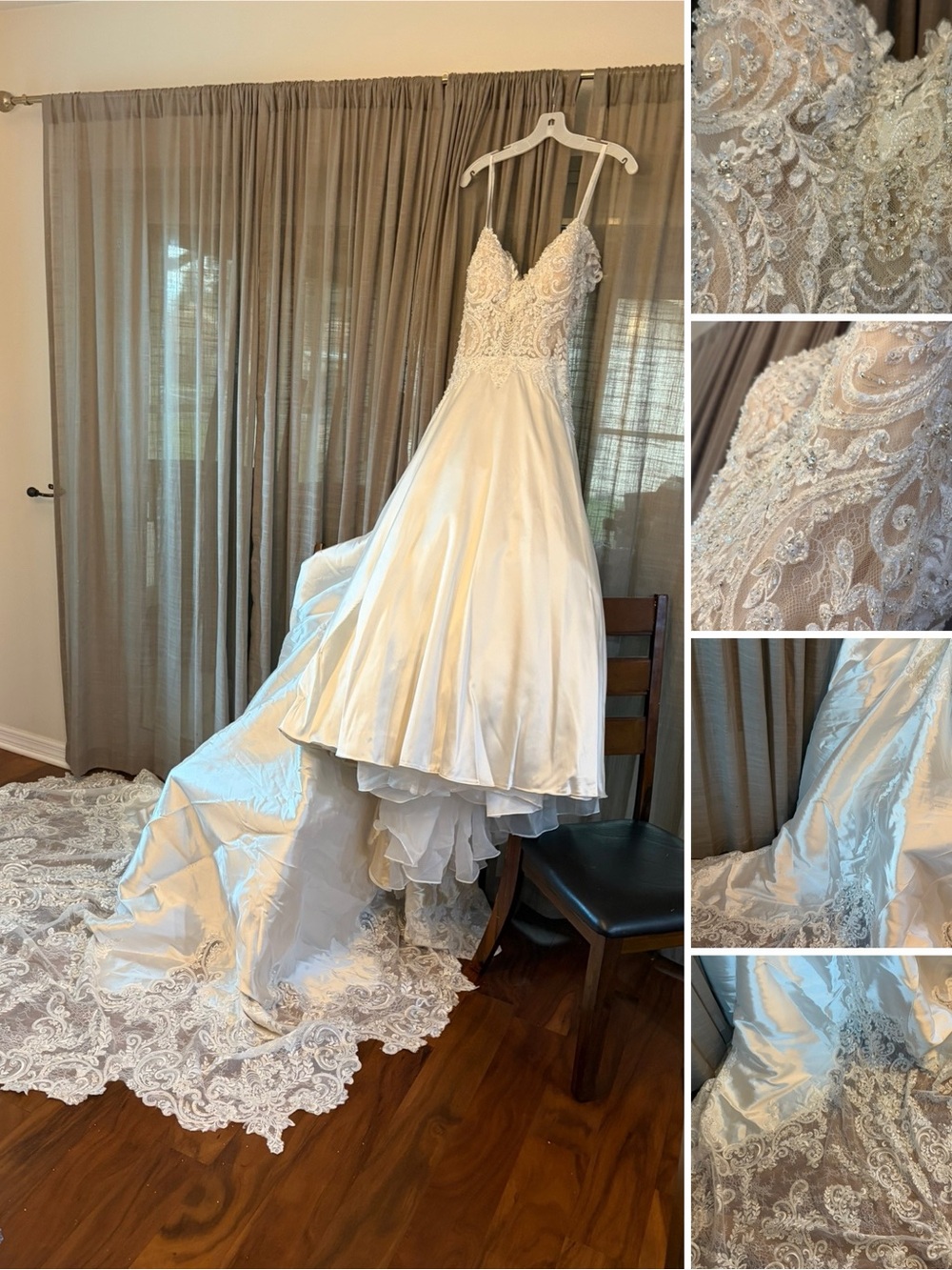 NWT Allure Couture Bridal Beaded custom Wedding Dress in  - Size 10